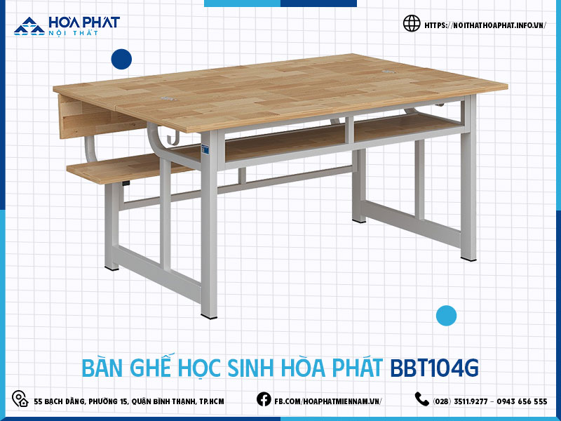 Bàn ghế bán trú Hòa Phát HP5INFO BBT104G