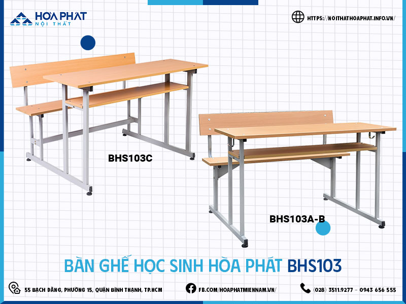 Bàn ghế học sinh Hòa Phát HP5INFO BHS103