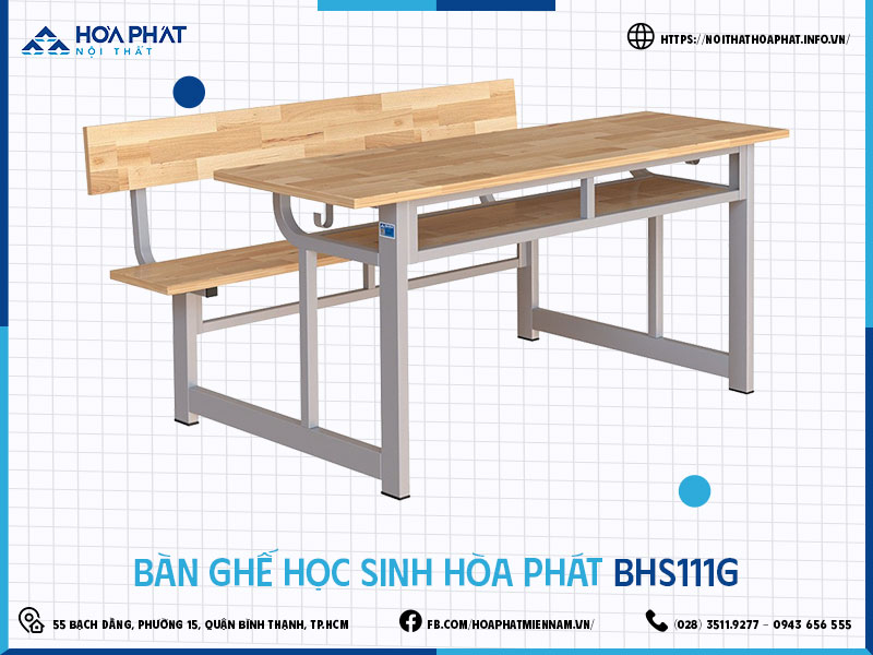 Bàn ghế học sinh Hòa Phát HP5INFO BHS111G