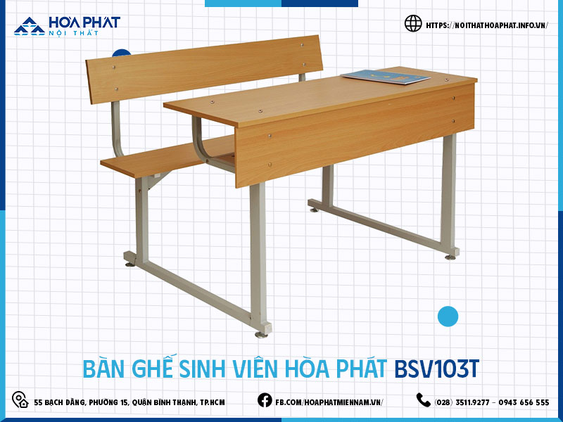 Bàn ghế sinh viên Hòa Phát HP5INFO BSV103T