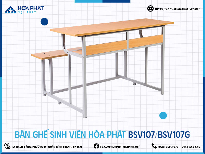 Bàn ghế sinh viên Hòa Phát HP5INFO BSV107-BSV107G