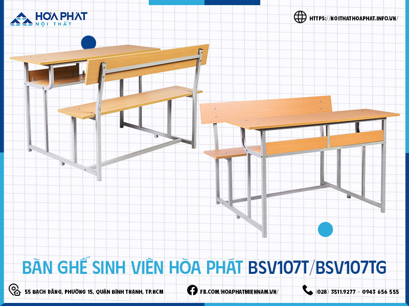 Bàn ghế sinh viên Hòa Phát HP5INFO BSV107T-BSV107TG