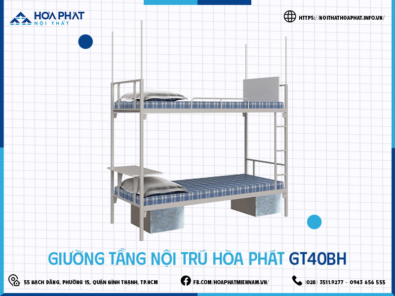 Giường tầng nội trú Hòa Phát HP5INFO GT40BH