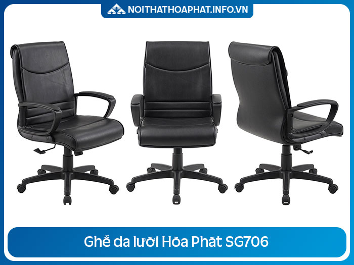 Ghế xoay da lưng trung SG706