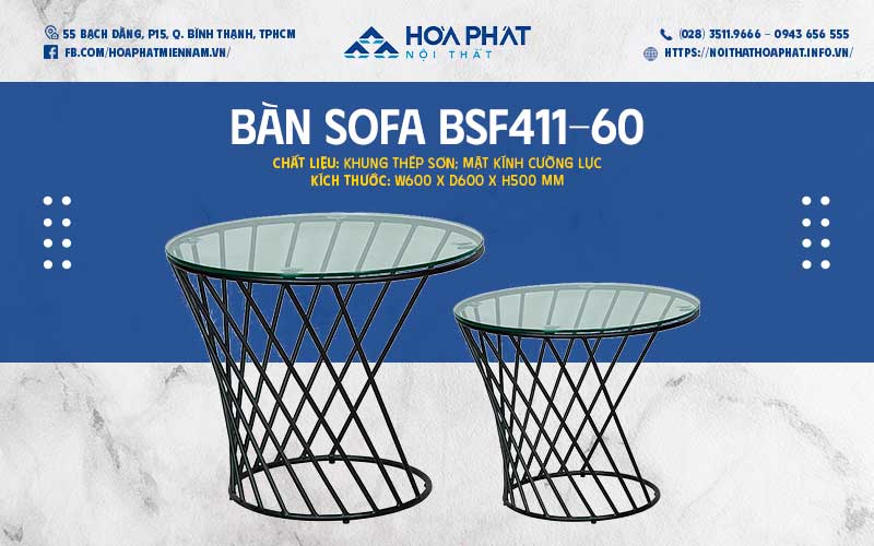 bàn uống nước phòng làm việc hòa phát hp5info BSF411-60