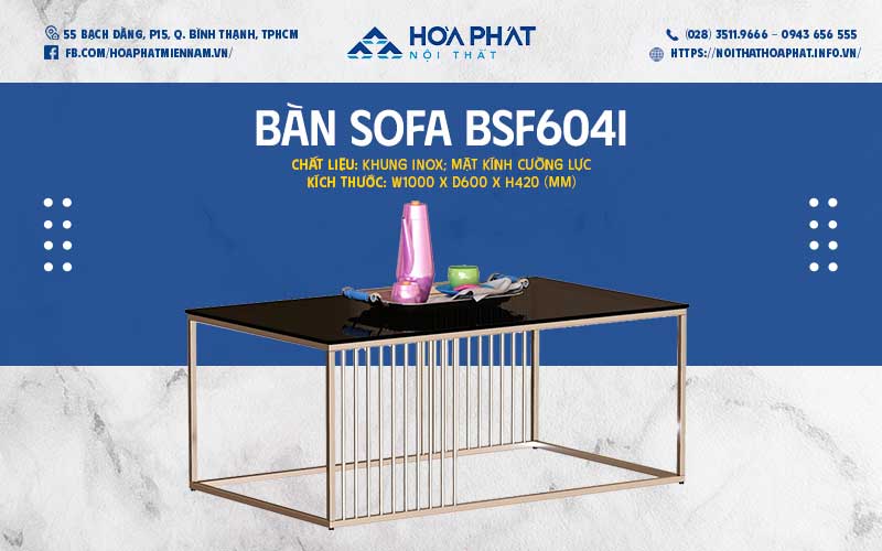 bàn uống nước phòng làm việc hòa phát hp5info BSF604I