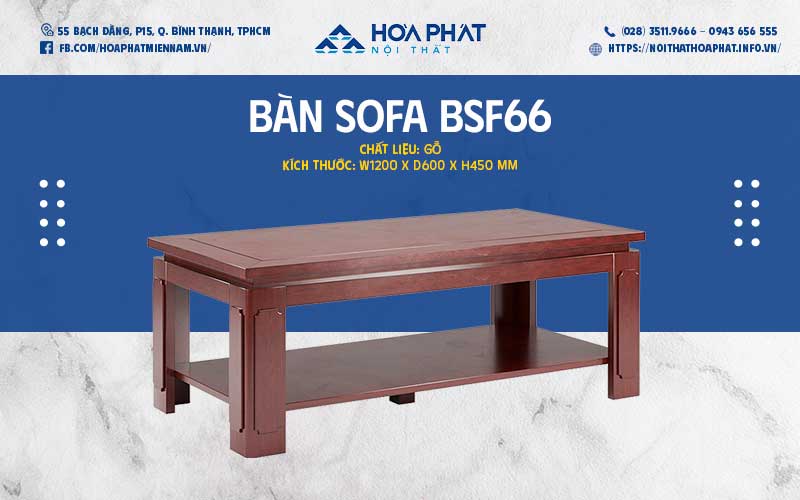 bàn uống nước phòng làm việc hòa phát hp5info BSF66