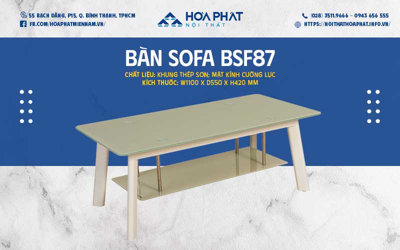 bàn uống nước phòng làm việc hòa phát hp5info BSF87