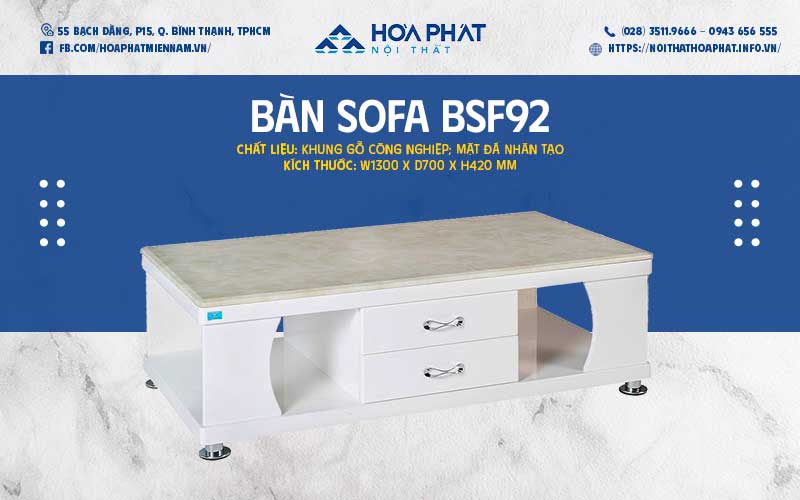 bàn uống nước phòng làm việc hòa phát hp5info BSF92