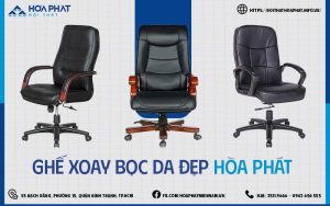 Ghế xoay bọc da đẹp