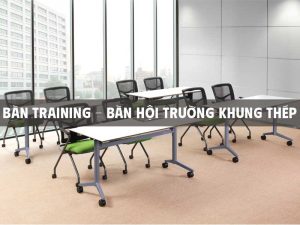 Bàn training - bàn hội trường khung thép hp5info