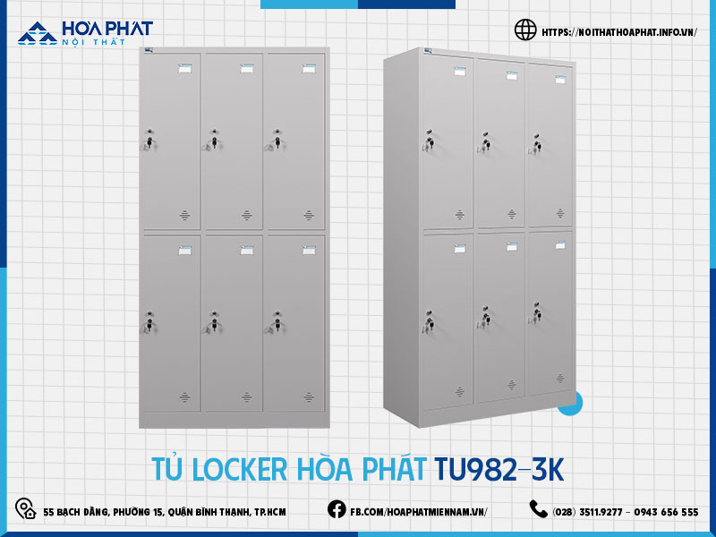 Tủ locker Hòa Phát HP5INFO TU982-3K