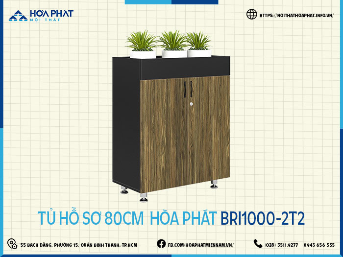 Tủ hồ sơ 80cm Hòa Phát