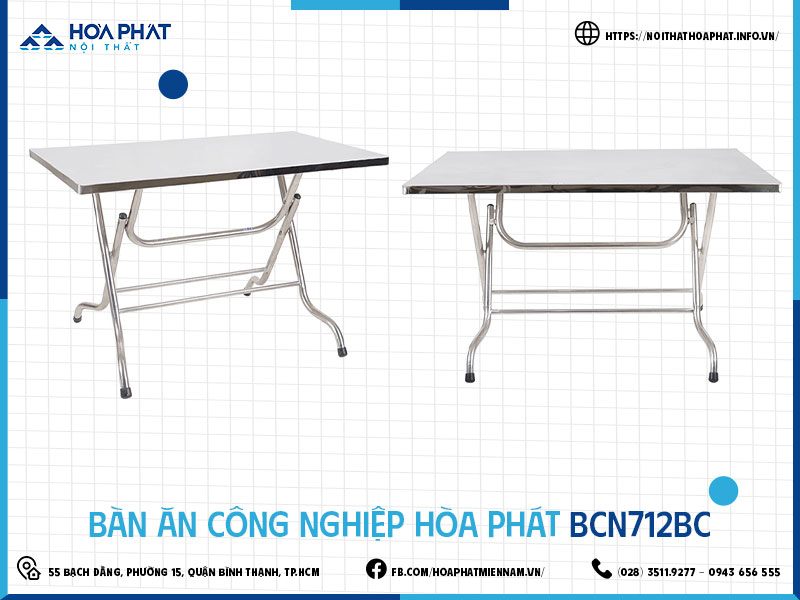 Bàn ăn công nghiệp Hòa Phát HP5INFO BCN712BC