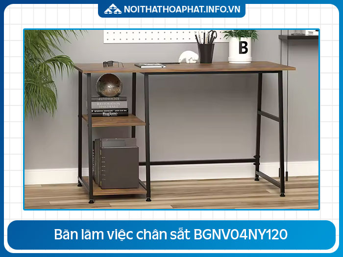 Bàn làm việc chân sắt 1m2 BGNV04NY120