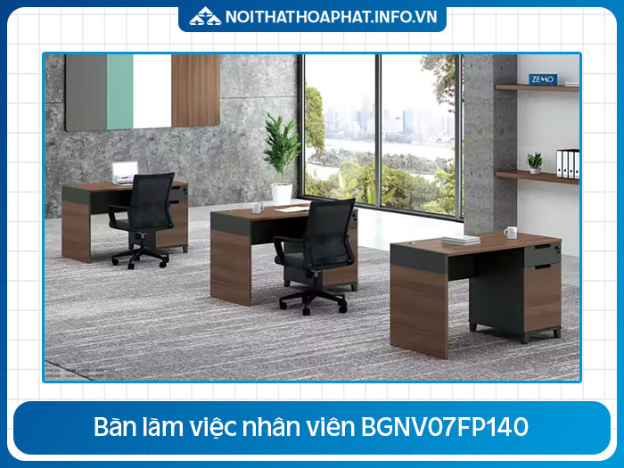 Bàn nhân viên liền hộc BGNV07FP140