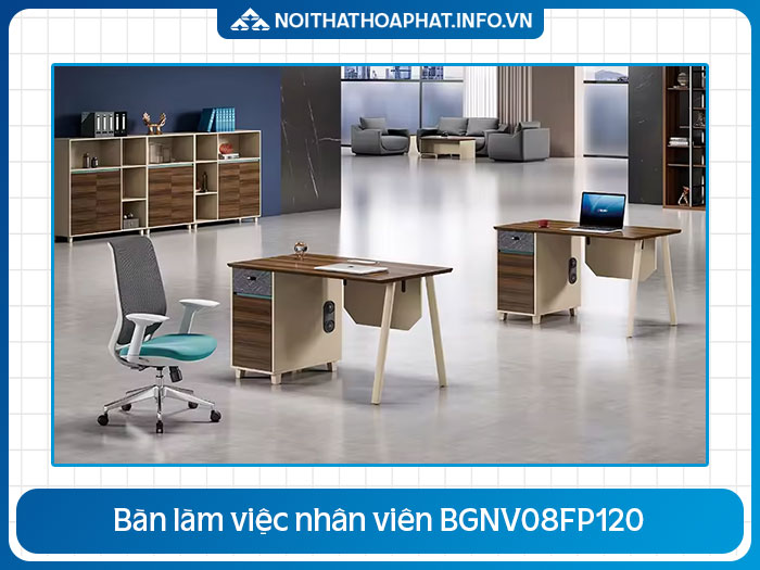 Bàn văn phòng chân sắt 1m2 BGNV08FP120