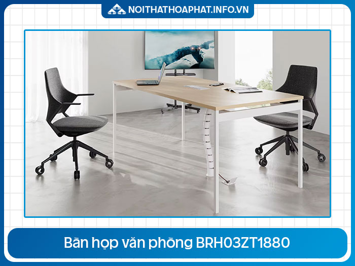 Bàn họp chân sắt BRH03ZT1880