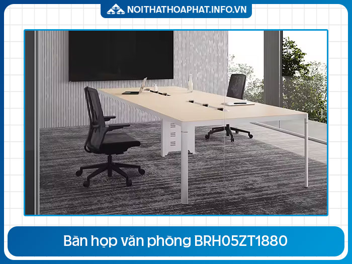 Bàn họp gỗ chân sắt BRH05ZT1880