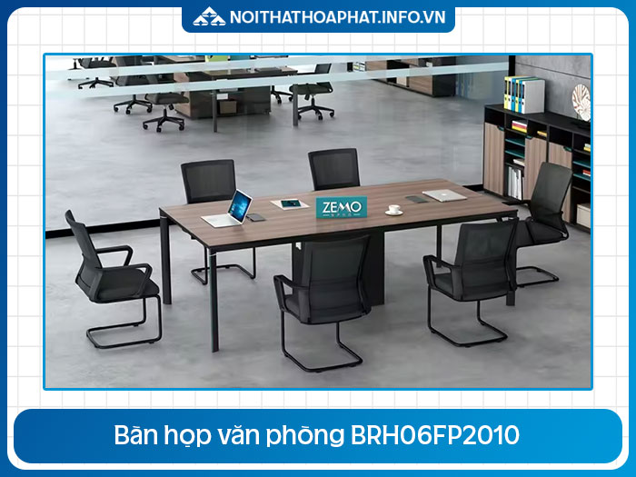 Bàn họp gỗ chân sắt BRH06FP2010