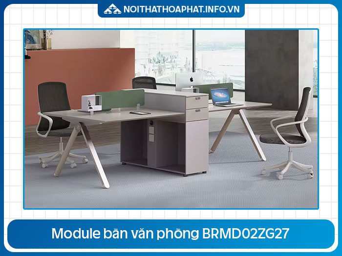 Module bàn làm việc 4 người BRMD02ZG27