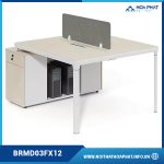 Module bàn văn phòng 2 chỗ BRMD03FX12