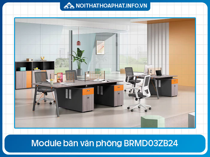 Cụm bàn nhân viên 4 người BRMD03ZB24