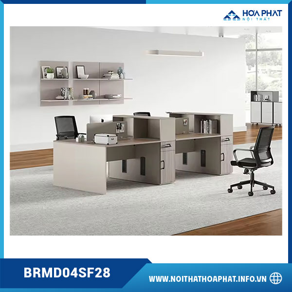 Module bàn văn phòng 4 chỗ BRMD04SF28