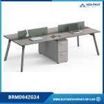 Cụm bàn văn phòng 4 chỗ BRMD04ZG24