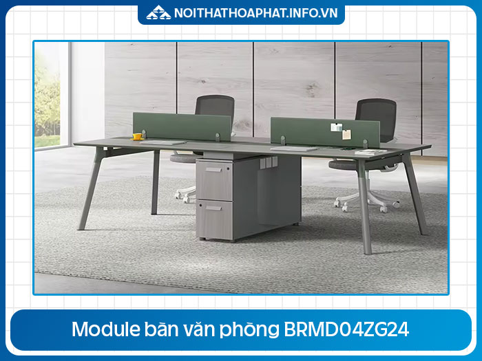 Cụm bàn văn phòng 4 chỗ BRMD04ZG24