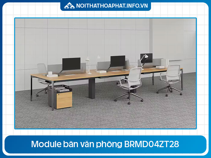 Module bàn nhân viên 6 chỗ BRMD04ZT28