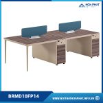 Module bàn văn phòng 4 chỗ BRMD10FP14