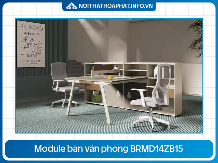 Module bàn văn phòng 2 chỗ BRMD14ZB15