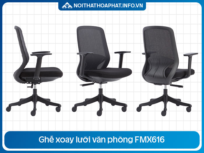 Ghế xoay lưới lưng trung FMX616