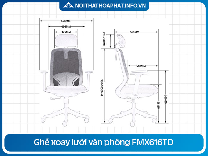 Ghế lưới văn phòng FMX616TD