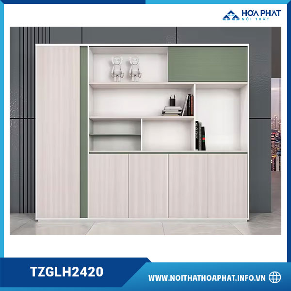 Tủ gỗ hồ sơ nhập khẩu TZGLH2420