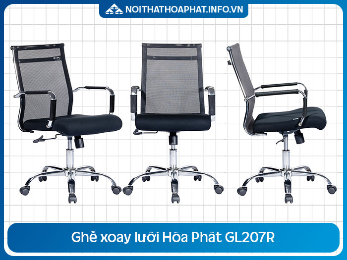 Ghế xoay lưới lưng trung GL207R