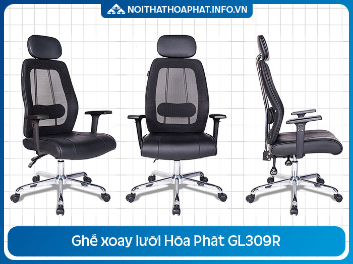 Ghế xoay lưới tựa đầu GL309R