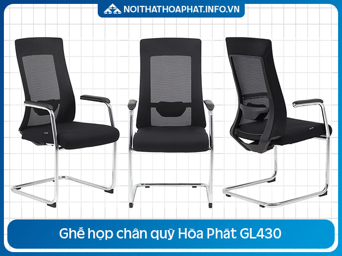 Ghế họp lưới chân quỳ GL430