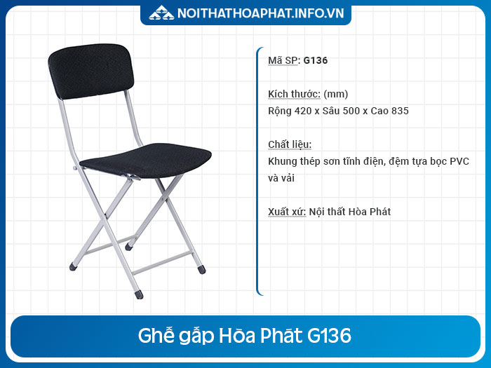 Ghế gấp gọn cà phê G136