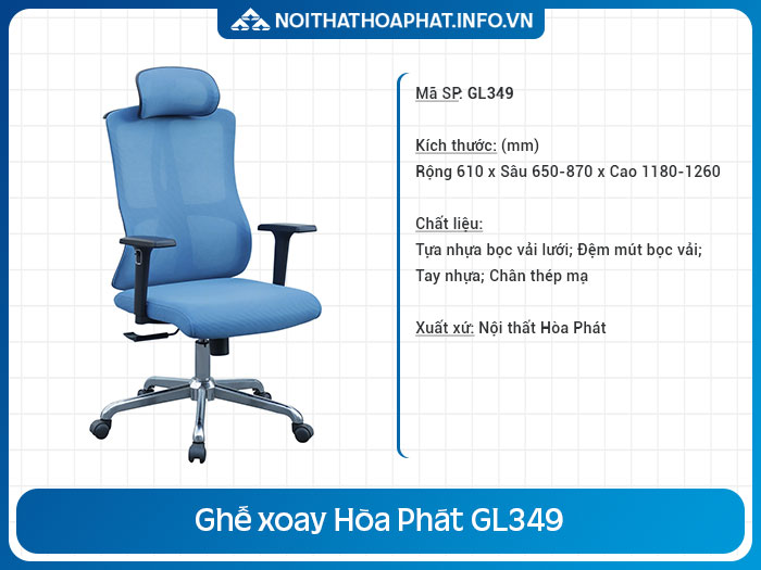 Ghế làm việc có thể ngủ GL349