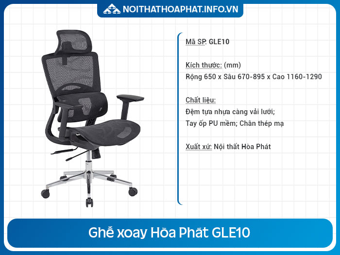 Ghế làm việc có thể ngủ GLE10