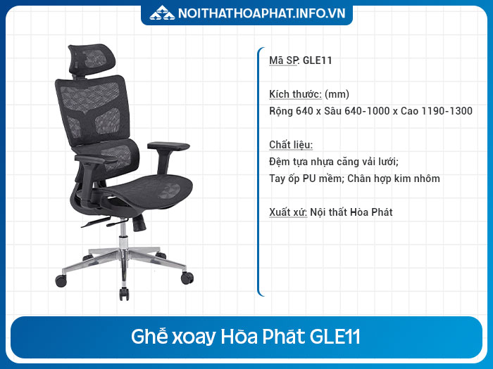 Ghế làm việc có thể ngủ GLE11