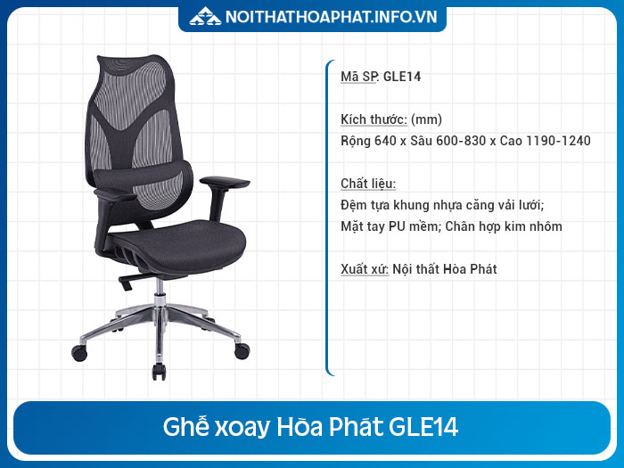 Ghế làm việc có thể ngủ GLE14