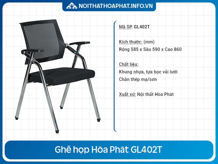 ghế phòng họp gấp gọn GL402T