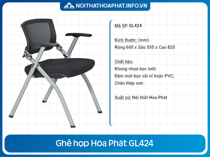 ghế phòng họp gấp gọn GL424