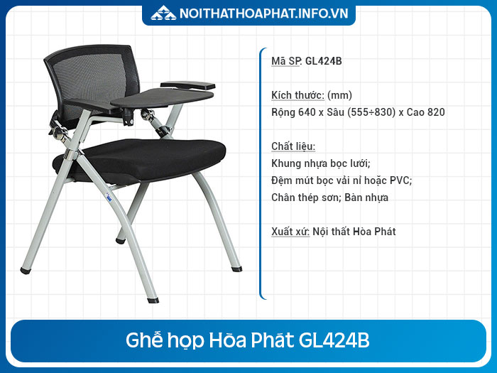 ghế phòng họp gấp gọn GL424B