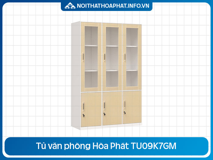 Tủ sắt cánh gỗ TU09K7GM