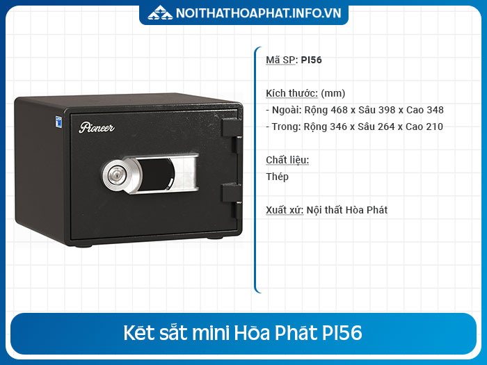 Két sắt chống cháy mini PI56