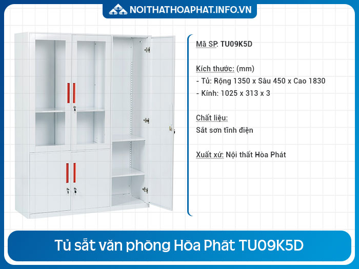 tủ tài liệu sắt 3 cánh TU09K5D